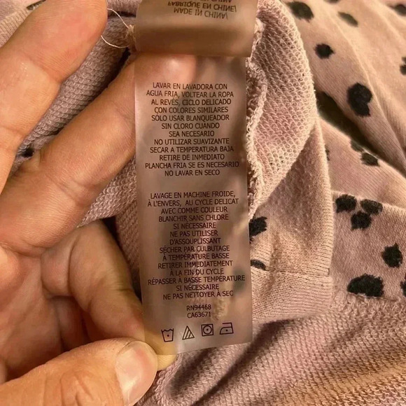 Sage Collective Prink Animal Print Sweater Size M - Picture 5 of 6